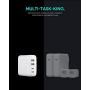 USB C Charger, AUKEY Omnia 100W 4-Port PD Charger with GaNFast Technology, USB C Laptop Charger Power Delivery 3.0 for MacBook Pro 16'', iPad Pro 11'', iPhone 11 Pro Max, HP Spectre -White