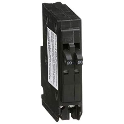 Square D by Schneider Electric QO2020C Circuit Breaker, Gray