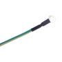FEITA L Shaped Anti Static Socket Ring Ground Connector with 5.5ft Green Terminal Cable for ESD Wrist Strap Grounding