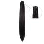 MapofBeauty Cosplay Oblique Bangs Long Gripper Ponytail Ancient Style Hair Wig (Black)