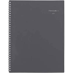2021 Monthly Planner by AT-A-GLANCE, 8-1/2'' x 11'', Large, DayMinder, Gray (GC4700721)