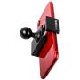 TACKFORM Motorcycle Phone Mount - 1'' Ball Connection - Heavy Duty Spring Loaded Phone Holder. Compatible with RAM and ARKON 1 Inch Ball System. Optional Tether Included