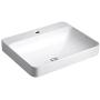 Kohler K-2660-1-0 Vitreous china Above counter Rectangular Bathroom Sink, 25.512 x 20.472 x 9.843 inches, White