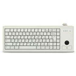 CHERRY G84 UltraSlim Keyboard w/Trackball (International), Light Gray - 83 Key