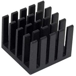 20pcs Aluminum Heatsink 20x20x16mm / 0.79x0.79x0.63 inches with Thermal Conductive Adhesive Tape for Electronic Chip MOS IC Diode Triode Cooling Heat Dissipation