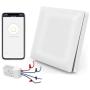 Wireless Switch Kit Amysen : WiFi Remote Control Light Switch and Receiver No Battery No Wiring, Compatible with Alexa and Google Assistant & IFTTT, ETL Certified, Only Supports 2.4GHz Network