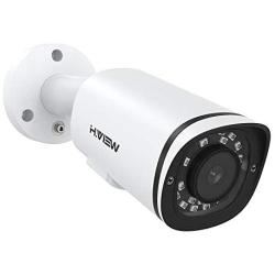 (Hikvision Compatible) 5MP PoE IP Bullet Camera Indoor Outdoor with Audio, Microphone, H.VIEW Video Surveillance Super HD Night Vision 100ft Home Security, ONVIF Compaliant, Wide Angle 2.8mm
