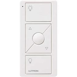 Lutron 3-Button with Raise/Lower Pico Remote for Caseta Wireless Smart Lighting Dimmer Switch, PJ2-3BRL-WH-L01R, White
