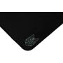 SoloQ Curve Size Gaming Mouse Pad - Anti Slip Rubber Base - Stitched Edges - Large Desk Mat - 28.5'' x 12.75'' x 0.12'' (Curve, Black with Blue Logo)