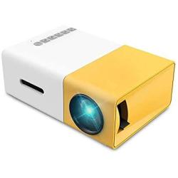 Mini Projector, Portable Pico Full Color LED Movie Projector for Children Present, Video TV Movie, Party Game, Outdoor Entertainment with HDMI USB AV, Remote Control, Porket Pocket