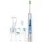 Lebond V2 Electric Toothbrush, 【UPDATE GRADE】15 Brushing Levels 6 Replacement Heads Sonic Toothbrush Power Rechargeable Kids Toothbrush with Automatic Timer, LCD Display for Adult, Travel, Blue