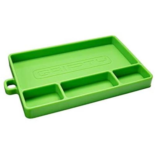 Gripty | PREMIUM Silicone Tool Tray | Flexible | Multi Purpose Mat | Portable Tool Box Organizer | No Magnets | Easy Clean Up | (Medium-ORIGINAL Green)