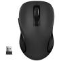 WisFox 2.4G Wireless Mouse for Laptop, Ergonomic Computer Mouse with USB Receiver and 3 Adjustable Levels, 6 Button Cordless Mouse Wireless Mice for Windows Mac PC Notebook (Black)