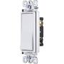 GE Grounding Paddle Rocker Switch, 3 Way, In Wall On/Off Power Switch Replacement for Ceiling Fans & Lights, 15 Amp, Great for Home, Office & Kitchen, UL Listed, White, 18233