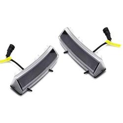 iJDMTOY Front Bumper Switchback LED Daytime Running Lights Compatible With 06-09 Nissan 350z LCI, Exact Fit Bumper Reflector Replacement Powered by White & Amber CREE LED Lights
