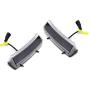 iJDMTOY Front Bumper Switchback LED Daytime Running Lights Compatible With 06-09 Nissan 350z LCI, Exact Fit Bumper Reflector Replacement Powered by White & Amber CREE LED Lights