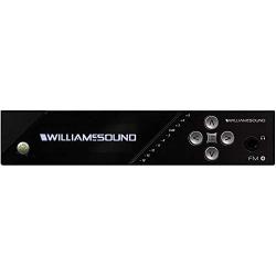 Williams AV FM 557 Large-Area Dual FM Plus and Wi-Fi Assistive Listening System with FM T55 Transmitter, (4) PPA R37N Receivers, (4) EAR 022 Earphones, (2) NKL001 Neckloops and IDP 008 ADA Wall Plaque