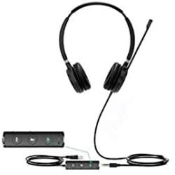 Yealink UH36-DUAL UH36 Dual Wired USB Headset - USB 2.0, 3.5mm Jack, Certified for use with Microsoft Teams