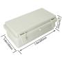 LMioEtool ABS Plastic Dustproof Waterproof IP65 Junction Box Hinged Shell Universal Electrical Project Enclosure Gray 7.9 x 3.9 x 2.8 inch (200 x 100 x 70mm)