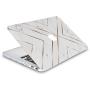LuvCase 2 in 1 Laptop Case Compatible with MacBook Pro 13'' (2016-2021) with Touch Bar A2338 M1/A2251/A2289/A2159/A1989/A1706/A1708 Hard Shell Cover with Screen Protector (White Marble Gold Stripes)