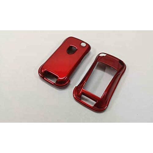 GHXSport Gloss Metallic Red Color Flip Key Remote Key Protection Case for Porsche Cayenne Turbo S GTS V6 V8