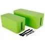 Patioer Cable Management Organizer Box Power Strips Hider Power Cords Hider for Desk, TV, Computer, USB Hub,Cords (Set of Two) (Green) Patioer Cable Management Organizer Box Power Strips Hider Power Cords Hider for Desk, TV, Computer, USB Hub,Cords (Set of Two) (Green)