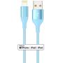 Lightning Cable 4Pack(10/6/6/3ft) 4Colors iPhone Charger MFi Certified Nylon Braided Long Fast USB Cord HaoKanDe Compatible for iPhone11 Pro MAX Xs XR X 8 7 6S 6 Plus SE 5S 5C(Blue Green Purple Pink)