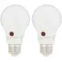 Amazon Basics 60 Watt Equivalent, Dusk to Dawn Sensor, Non-Dimmable, A19 LED Light Bulb - Soft White, 2-Pack