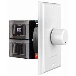 OSD Audio 100W Impedance Matching in Wall Whole House Volume Control Rotary Knob White SVC100