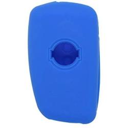 SEGADEN Silicone Cover Protector Case Holder Skin Jacket Compatible with NISSAN 3 Button Flip Remote Key Fob CV4507 Deep Blue
