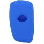 SEGADEN Silicone Cover Protector Case Holder Skin Jacket Compatible with NISSAN 3 Button Flip Remote Key Fob CV4507 Deep Blue