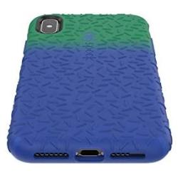 Speck Products CandyShell Fit iPhone Xs Max Case, Evergreen Green Ombre Blueberry Blue/Blueberry Blue