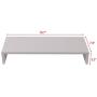 WUDENHOM Computer Monitor Riser Wood, Universal Screen TV Printer Laptop Shelf Stand Riser Desk Clamp Organizer Save Space Monitor Stand for Home Office Dorm Workspace E-Sports(White)