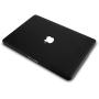 KECC Laptop Case Compatible with Old MacBook Pro 13'' (CD Drive) w/Keyboard Cover + Sleeve + Screen Protector (4 in 1 Bundle) Italian Leather Case A1278 (Black Leather)