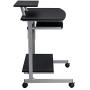 Techni Mobili Compact Computer Cart With Storage, Graphite