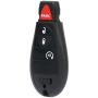 ANGLEWIDE Car Key Fob Keyless Entry Remote Replacement for 15-17 Ram 1500 2500 3500 4000 4500 5500 (FCC GQ4-53T) 4 Buttons Black 2pad