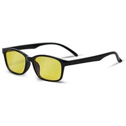 Blue Blocking Glasses: Great for Gamers, Workaholics, Computer Junkies, and Late Night TV Addicts, Amber-Tinted Lenses, Stylish Frames, Blue-Blocking Glasses Help to Fight Eye Strain and Fatigue