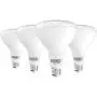 Sunco Lighting 4 Pack BR40 LED Bulb, 17W=100W, Dimmable, 5000K Daylight, 1400 LM, E26 Base, Indoor Flood Light for Cans- UL & Energy Star