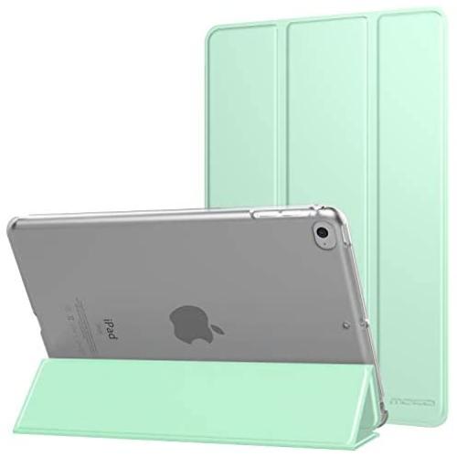 MoKo Case Fit New iPad Mini 5 2019 (5th Generation 7.9 inch) - Slim Lightweight Smart Shell Stand Cover with Translucent Frosted Back Protector, with Auto Wake/Sleep, Green
