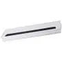 Antrader 160mm/280mm/400mm Length Metal Rectangle Wire Cable Grommet Hole Cover for Computer Desk Table Silver Tone (400 x 80mm)