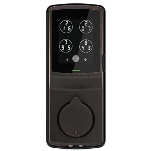 Lockly Bluetooth Keyless Entry Smart Door Lock (PGD 728F) Patented Keypad/Alarm System | Advanced 3D Fingerprint Reader | iOS and Android Compatible (VenetianBronze)