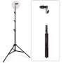 GSKAIWEN Reflector Backdrop Holder Clip and 8.5FT Light Stand, Reflector Background Clamp for Photo Studio Product and Portrait Photography