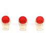 Uvital 200-Pack 3 Port Crimp Connection Terminals Red Clear K3 Connector Waterproof Wiring Ethernet Cable Telephone Cord Splice Terminals Uvital 200-Pack 3 Port Crimp Connection Terminals Red Clear K3 Connector Waterproof Wiring Ethernet Cable Telephone Cord Splice Terminals