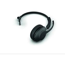 Jabra Evolve2 65 Wireless Headset USB-C Mono MS, Bluetooth Dongle, Compatible with Zoom, Webex, Skype, Smartphones, Tablets, PC/MAC, 26599-899-899 (Black), Global Teck Gold Support Plan Included