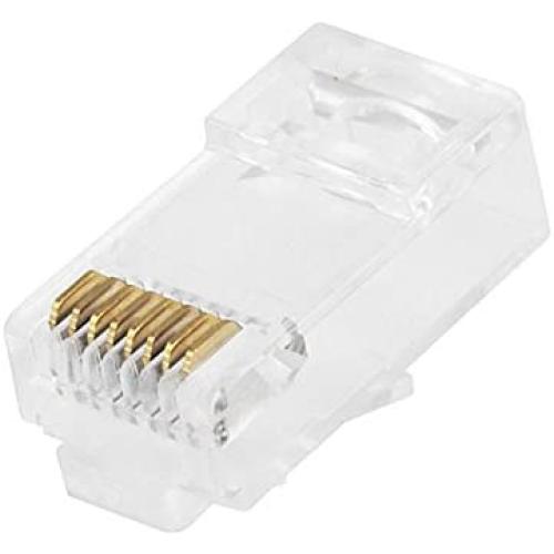 Monoprice Cat6 Plug Stranded W/Insert 50U 100pcs/Bag