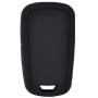 LemSa 2Pcs Rubber Silicone Flip Remote Key Fob Cover Remote Keyless Protector Bag Holder for Chevrolet Camaro Cruze Chevy Equinox Sonic Terrain Key Fob, Black/Red