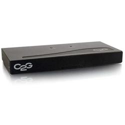 C2G 29551 4-Port VGA (UXGA) Monitor Splitter/Extender, TAA Compliant, Black