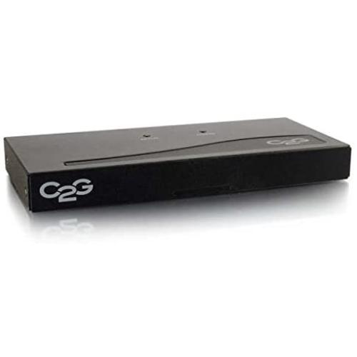 C2G 29551 4-Port VGA (UXGA) Monitor Splitter/Extender, TAA Compliant, Black