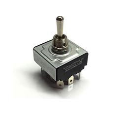 GAMA Electronics 4 Pole, Double Throw On-Off-On Toggle Switch 4PDT
