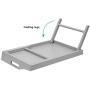 Rossie Home Media Bed Tray with Phone Holder - Fits up to 17.3 Inch Laptops and Most Tablets - Calming Gray - Style No. 78105
